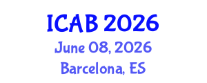 International Conference on Agriculture and Biotechnology (ICAB) June 08, 2026 - Barcelona, Spain International Conference on Agriculture and Biotechnology (ICAB) June 08, 2026 - Barcelona, Spain