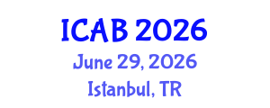 International Conference on Agriculture and Biotechnology (ICAB) June 29, 2026 - Istanbul, Turkey International Conference on Agriculture and Biotechnology (ICAB) June 29, 2026 - Istanbul, Turkey