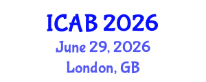 International Conference on Agriculture and Biotechnology (ICAB) June 29, 2026 - London, United Kingdom