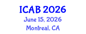 International Conference on Agriculture and Biotechnology (ICAB) June 15, 2026 - Montreal, Canada International Conference on Agriculture and Biotechnology (ICAB) June 15, 2026 - Montreal, Canada