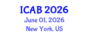 International Conference on Agriculture and Biotechnology (ICAB) June 01, 2026 - New York, United States International Conference on Agriculture and Biotechnology (ICAB) June 01, 2026 - New York, United States