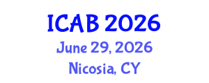 International Conference on Agriculture and Biotechnology (ICAB) June 29, 2026 - Nicosia, Cyprus International Conference on Agriculture and Biotechnology (ICAB) June 29, 2026 - Nicosia, Cyprus