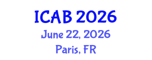 International Conference on Agriculture and Biotechnology (ICAB) June 22, 2026 - Paris, France International Conference on Agriculture and Biotechnology (ICAB) June 22, 2026 - Paris, France