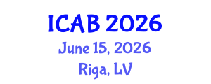International Conference on Agriculture and Biotechnology (ICAB) June 15, 2026 - Riga, Latvia International Conference on Agriculture and Biotechnology (ICAB) June 15, 2026 - Riga, Latvia
