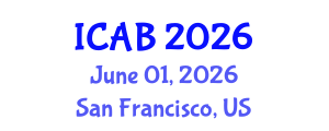 International Conference on Agriculture and Biotechnology (ICAB) June 01, 2026 - San Francisco, United States International Conference on Agriculture and Biotechnology (ICAB) June 01, 2026 - San Francisco, United States