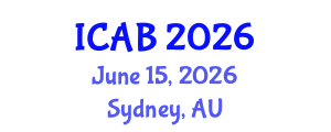 International Conference on Agriculture and Biotechnology (ICAB) June 15, 2026 - Sydney, Australia International Conference on Agriculture and Biotechnology (ICAB) June 15, 2026 - Sydney, Australia