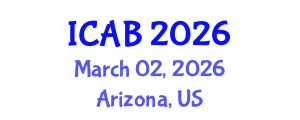 International Conference on Agriculture and Biotechnology (ICAB) March 02, 2026 - Arizona, United States International Conference on Agriculture and Biotechnology (ICAB) March 02, 2026 - Arizona, United States