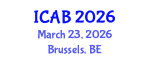 International Conference on Agriculture and Biotechnology (ICAB) March 23, 2026 - Brussels, Belgium International Conference on Agriculture and Biotechnology (ICAB) March 23, 2026 - Brussels, Belgium