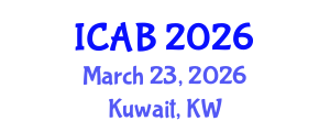 International Conference on Agriculture and Biotechnology (ICAB) March 23, 2026 - Kuwait, Kuwait International Conference on Agriculture and Biotechnology (ICAB) March 23, 2026 - Kuwait, Kuwait