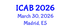 International Conference on Agriculture and Biotechnology (ICAB) March 30, 2026 - Madrid, Spain International Conference on Agriculture and Biotechnology (ICAB) March 30, 2026 - Madrid, Spain