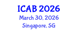 International Conference on Agriculture and Biotechnology (ICAB) March 30, 2026 - Singapore, Singapore International Conference on Agriculture and Biotechnology (ICAB) March 30, 2026 - Singapore, Singapore