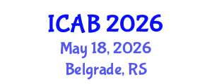 International Conference on Agriculture and Biotechnology (ICAB) May 18, 2026 - Belgrade, Serbia International Conference on Agriculture and Biotechnology (ICAB) May 18, 2026 - Belgrade, Serbia
