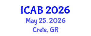 International Conference on Agriculture and Biotechnology (ICAB) May 25, 2026 - Crete, Greece International Conference on Agriculture and Biotechnology (ICAB) May 25, 2026 - Crete, Greece