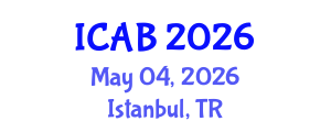 International Conference on Agriculture and Biotechnology (ICAB) May 04, 2026 - Istanbul, Turkey International Conference on Agriculture and Biotechnology (ICAB) May 04, 2026 - Istanbul, Turkey