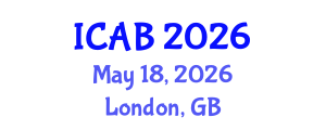 International Conference on Agriculture and Biotechnology (ICAB) May 18, 2026 - London, United Kingdom