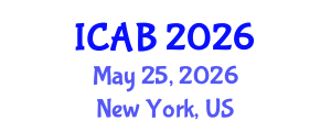 International Conference on Agriculture and Biotechnology (ICAB) May 25, 2026 - New York, United States International Conference on Agriculture and Biotechnology (ICAB) May 25, 2026 - New York, United States