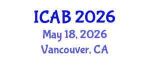 International Conference on Agriculture and Biotechnology (ICAB) May 18, 2026 - Vancouver, Canada International Conference on Agriculture and Biotechnology (ICAB) May 18, 2026 - Vancouver, Canada