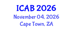 International Conference on Agriculture and Biotechnology (ICAB) November 04, 2026 - Cape Town, South Africa