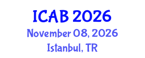 International Conference on Agriculture and Biotechnology (ICAB) November 08, 2026 - Istanbul, Turkey International Conference on Agriculture and Biotechnology (ICAB) November 08, 2026 - Istanbul, Turkey