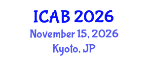 International Conference on Agriculture and Biotechnology (ICAB) November 15, 2026 - Kyoto, Japan International Conference on Agriculture and Biotechnology (ICAB) November 15, 2026 - Kyoto, Japan