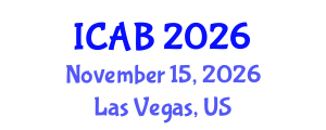 International Conference on Agriculture and Biotechnology (ICAB) November 15, 2026 - Las Vegas, United States International Conference on Agriculture and Biotechnology (ICAB) November 15, 2026 - Las Vegas, United States