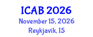 International Conference on Agriculture and Biotechnology (ICAB) November 15, 2026 - Reykjavik, Iceland International Conference on Agriculture and Biotechnology (ICAB) November 15, 2026 - Reykjavik, Iceland