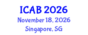 International Conference on Agriculture and Biotechnology (ICAB) November 18, 2026 - Singapore, Singapore International Conference on Agriculture and Biotechnology (ICAB) November 18, 2026 - Singapore, Singapore