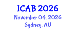 International Conference on Agriculture and Biotechnology (ICAB) November 04, 2026 - Sydney, Australia International Conference on Agriculture and Biotechnology (ICAB) November 04, 2026 - Sydney, Australia