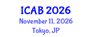 International Conference on Agriculture and Biotechnology (ICAB) November 11, 2026 - Tokyo, Japan International Conference on Agriculture and Biotechnology (ICAB) November 11, 2026 - Tokyo, Japan