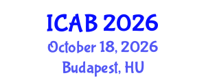 International Conference on Agriculture and Biotechnology (ICAB) October 18, 2026 - Budapest, Hungary International Conference on Agriculture and Biotechnology (ICAB) October 18, 2026 - Budapest, Hungary