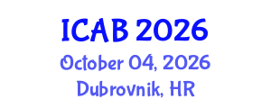 International Conference on Agriculture and Biotechnology (ICAB) October 04, 2026 - Dubrovnik, Croatia International Conference on Agriculture and Biotechnology (ICAB) October 04, 2026 - Dubrovnik, Croatia