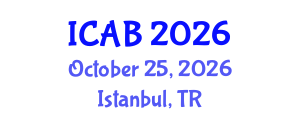 International Conference on Agriculture and Biotechnology (ICAB) October 25, 2026 - Istanbul, Turkey International Conference on Agriculture and Biotechnology (ICAB) October 25, 2026 - Istanbul, Turkey