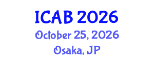 International Conference on Agriculture and Biotechnology (ICAB) October 25, 2026 - Osaka, Japan International Conference on Agriculture and Biotechnology (ICAB) October 25, 2026 - Osaka, Japan