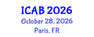 International Conference on Agriculture and Biotechnology (ICAB) October 28, 2026 - Paris, France International Conference on Agriculture and Biotechnology (ICAB) October 28, 2026 - Paris, France