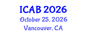 International Conference on Agriculture and Biotechnology (ICAB) October 25, 2026 - Vancouver, Canada International Conference on Agriculture and Biotechnology (ICAB) October 25, 2026 - Vancouver, Canada