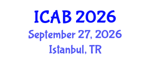 International Conference on Agriculture and Biotechnology (ICAB) September 27, 2026 - Istanbul, Turkey International Conference on Agriculture and Biotechnology (ICAB) September 27, 2026 - Istanbul, Turkey