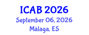 International Conference on Agriculture and Biotechnology (ICAB) September 06, 2026 - Málaga, Spain International Conference on Agriculture and Biotechnology (ICAB) September 06, 2026 - Málaga, Spain