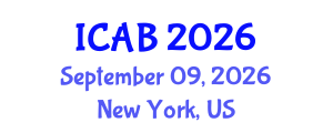 International Conference on Agriculture and Biotechnology (ICAB) September 09, 2026 - New York, United States International Conference on Agriculture and Biotechnology (ICAB) September 09, 2026 - New York, United States