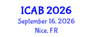 International Conference on Agriculture and Biotechnology (ICAB) September 16, 2026 - Nice, France International Conference on Agriculture and Biotechnology (ICAB) September 16, 2026 - Nice, France