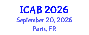 International Conference on Agriculture and Biotechnology (ICAB) September 20, 2026 - Paris, France International Conference on Agriculture and Biotechnology (ICAB) September 20, 2026 - Paris, France