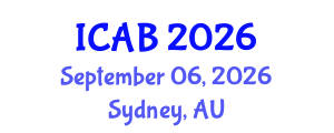 International Conference on Agriculture and Biotechnology (ICAB) September 06, 2026 - Sydney, Australia International Conference on Agriculture and Biotechnology (ICAB) September 06, 2026 - Sydney, Australia