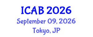 International Conference on Agriculture and Biotechnology (ICAB) September 09, 2026 - Tokyo, Japan International Conference on Agriculture and Biotechnology (ICAB) September 09, 2026 - Tokyo, Japan
