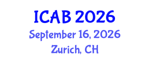 International Conference on Agriculture and Biotechnology (ICAB) September 16, 2026 - Zurich, Switzerland International Conference on Agriculture and Biotechnology (ICAB) September 16, 2026 - Zurich, Switzerland