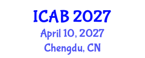 International Conference on Agriculture and Biotechnology (ICAB) April 10, 2027 - Chengdu, China International Conference on Agriculture and Biotechnology (ICAB) April 10, 2027 - Chengdu, China