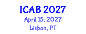 International Conference on Agriculture and Biotechnology (ICAB) April 15, 2027 - Lisbon, Portugal International Conference on Agriculture and Biotechnology (ICAB) April 15, 2027 - Lisbon, Portugal