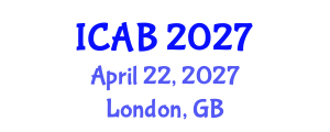 International Conference on Agriculture and Biotechnology (ICAB) April 22, 2027 - London, United Kingdom
