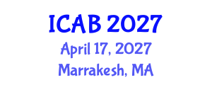 International Conference on Agriculture and Biotechnology (ICAB) April 17, 2027 - Marrakesh, Morocco International Conference on Agriculture and Biotechnology (ICAB) April 17, 2027 - Marrakesh, Morocco