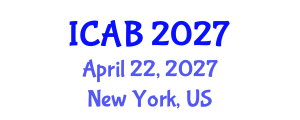 International Conference on Agriculture and Biotechnology (ICAB) April 22, 2027 - New York, United States International Conference on Agriculture and Biotechnology (ICAB) April 22, 2027 - New York, United States