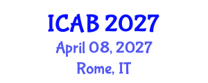 International Conference on Agriculture and Biotechnology (ICAB) April 08, 2027 - Rome, Italy International Conference on Agriculture and Biotechnology (ICAB) April 08, 2027 - Rome, Italy