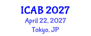 International Conference on Agriculture and Biotechnology (ICAB) April 22, 2027 - Tokyo, Japan International Conference on Agriculture and Biotechnology (ICAB) April 22, 2027 - Tokyo, Japan